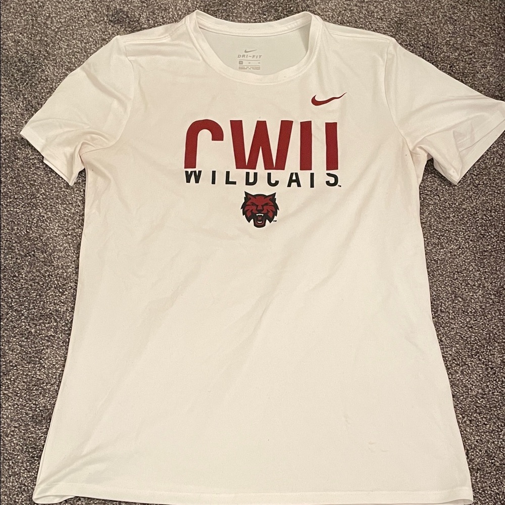 Nike White CWU Wildcats Tee